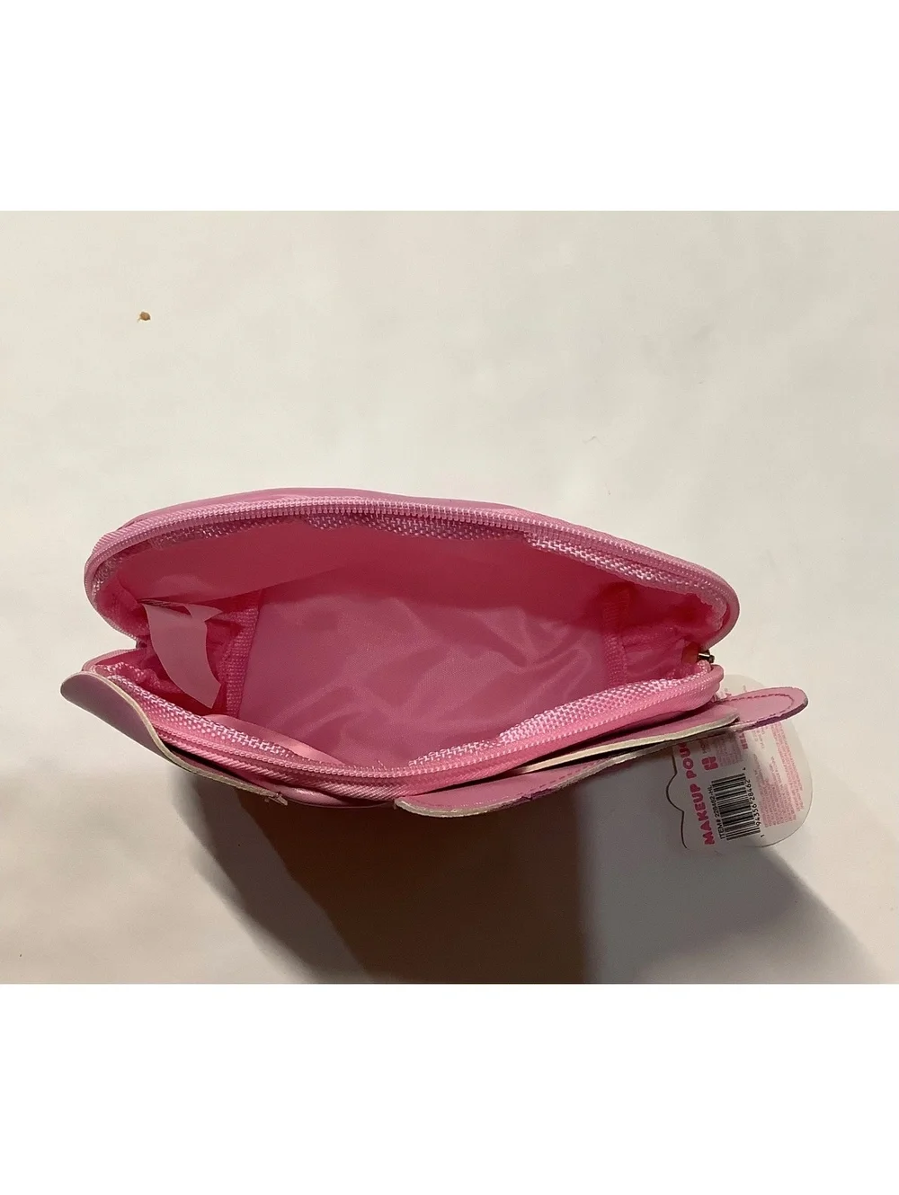 Hello Kitty Pink Makeup Pouch with Bow and Cat Ear Design